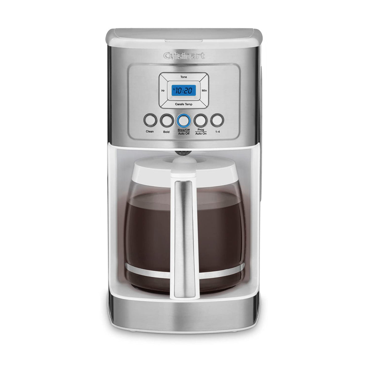 Cuisinart 14-Cup Coffee Maker, Programmable PerfecTemp Glass Carafe Coffee Machine with 1-4 Cup Setting, Brew Strength Control and Pause, Stainless Steel, DCC-3200BKSNAS, Black