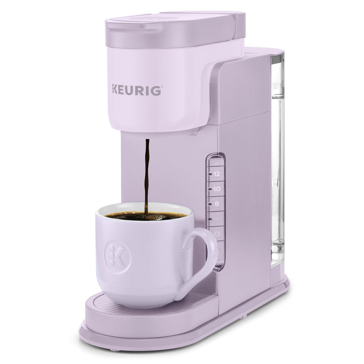Keurig K-Express Single Serve K-Cup Pod Coffee Maker, 3 Brew Sizes, Strong Button Feature, 42oz Removable Reservoir, Evergreen