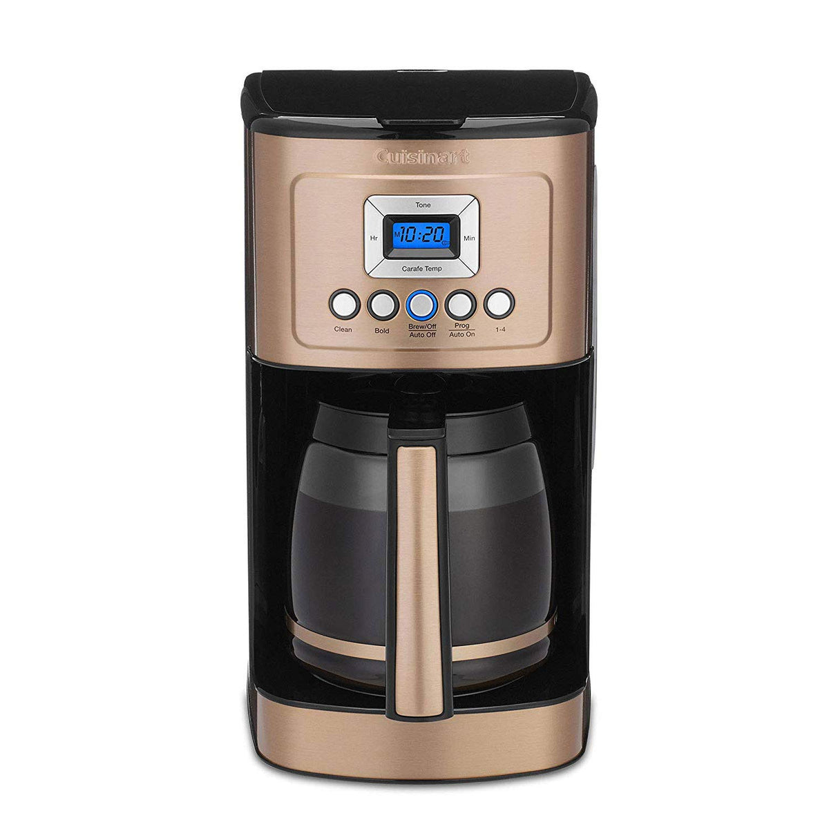 Cuisinart 14-Cup Coffee Maker, Programmable PerfecTemp Glass Carafe Coffee Machine with 1-4 Cup Setting, Brew Strength Control and Pause, Stainless Steel, DCC-3200BKSNAS, Black