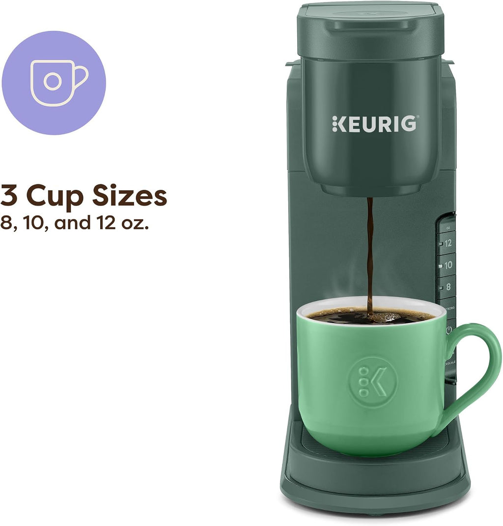 Keurig K-Express Single Serve K-Cup Pod Coffee Maker, 3 Brew Sizes, Strong Button Feature, 42oz Removable Reservoir, Evergreen