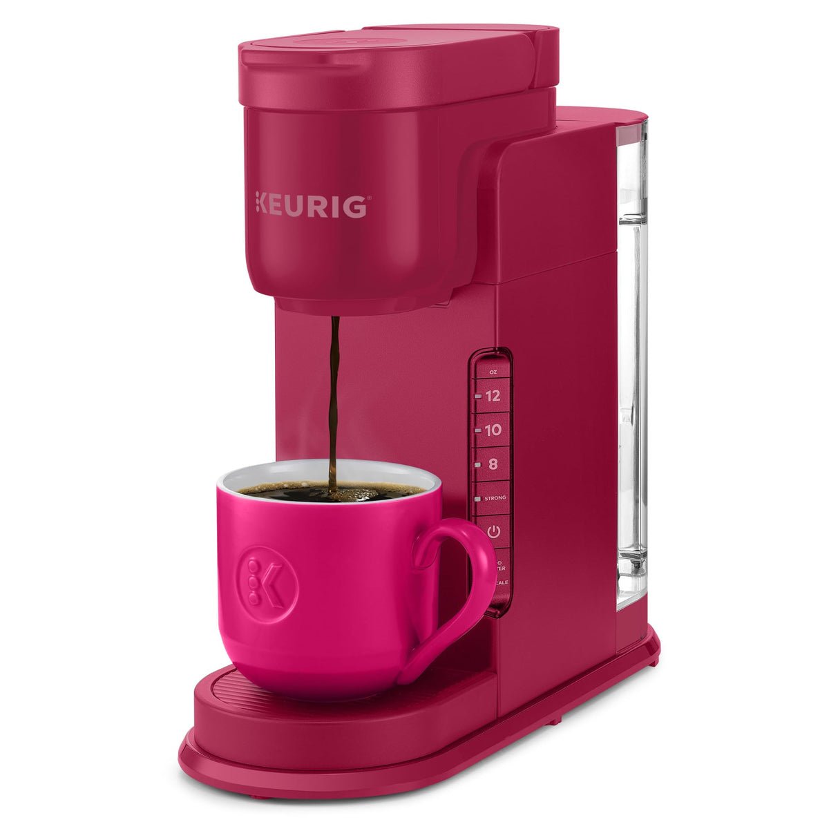 Keurig K-Express Single Serve K-Cup Pod Coffee Maker, 3 Brew Sizes, Strong Button Feature, 42oz Removable Reservoir, Evergreen