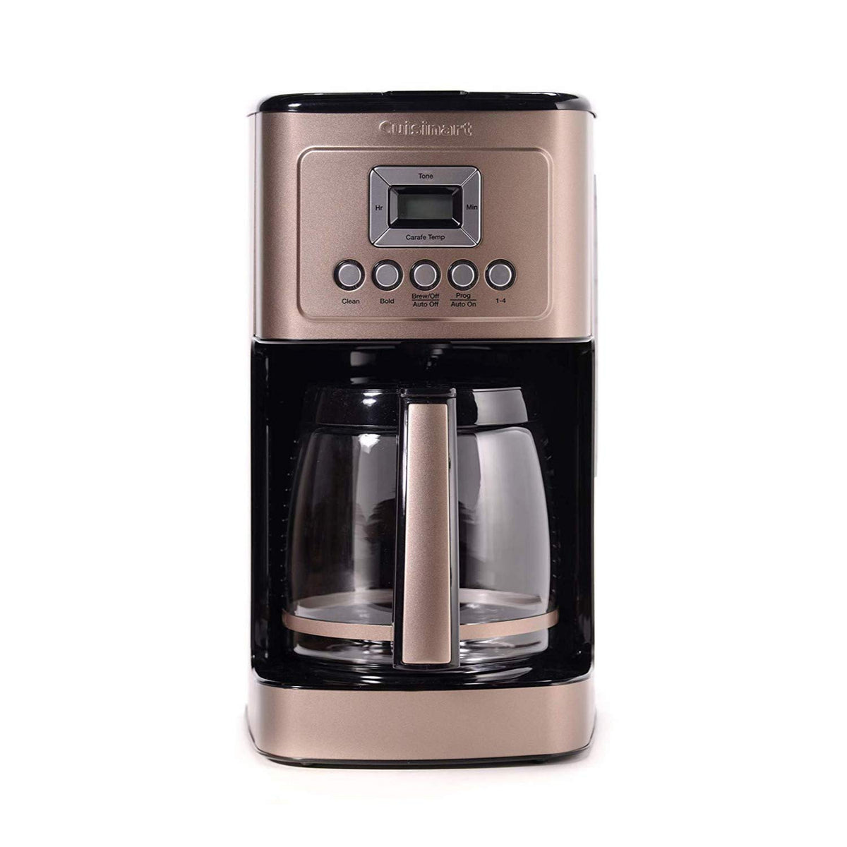 Cuisinart 14-Cup Coffee Maker, Programmable PerfecTemp Glass Carafe Coffee Machine with 1-4 Cup Setting, Brew Strength Control and Pause, Stainless Steel, DCC-3200BKSNAS, Black