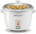 Elite Gourmet ERC-003X Rice Cooker, Keep Warm, White, 6 Cups Cooked | 3 Cups Uncooked - Also Makes Soups, Stews, Grains and Hot Cereals for Versatile One-Pot Meals