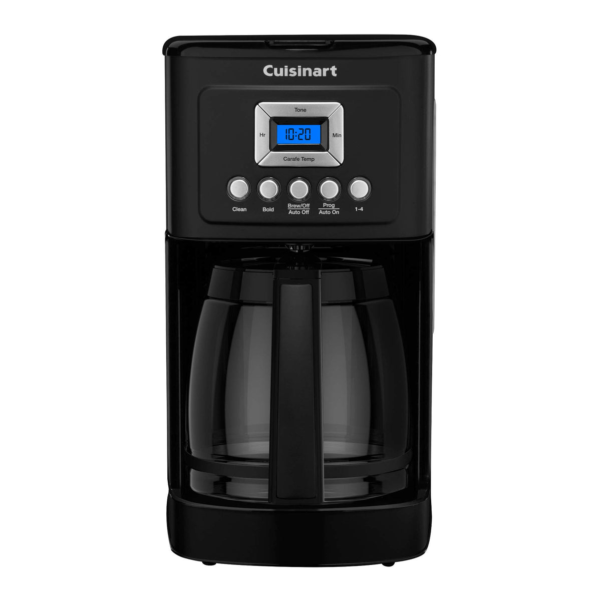 Cuisinart 14-Cup Coffee Maker, Programmable PerfecTemp Glass Carafe Coffee Machine with 1-4 Cup Setting, Brew Strength Control and Pause, Stainless Steel, DCC-3200BKSNAS, Black