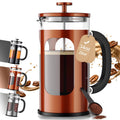 Veken 34oz French Press Coffee Maker, No Plastic Touching Cafe,1 L Cafetera