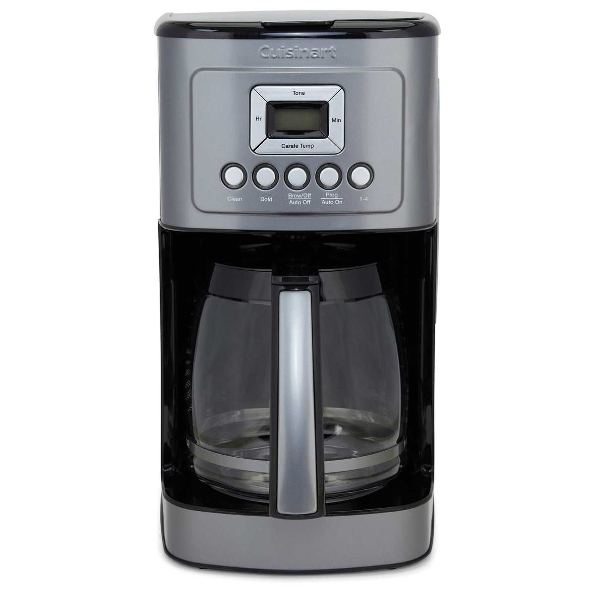 Cuisinart 14-Cup Coffee Maker, Programmable PerfecTemp Glass Carafe Coffee Machine with 1-4 Cup Setting, Brew Strength Control and Pause, Stainless Steel, DCC-3200BKSNAS, Black