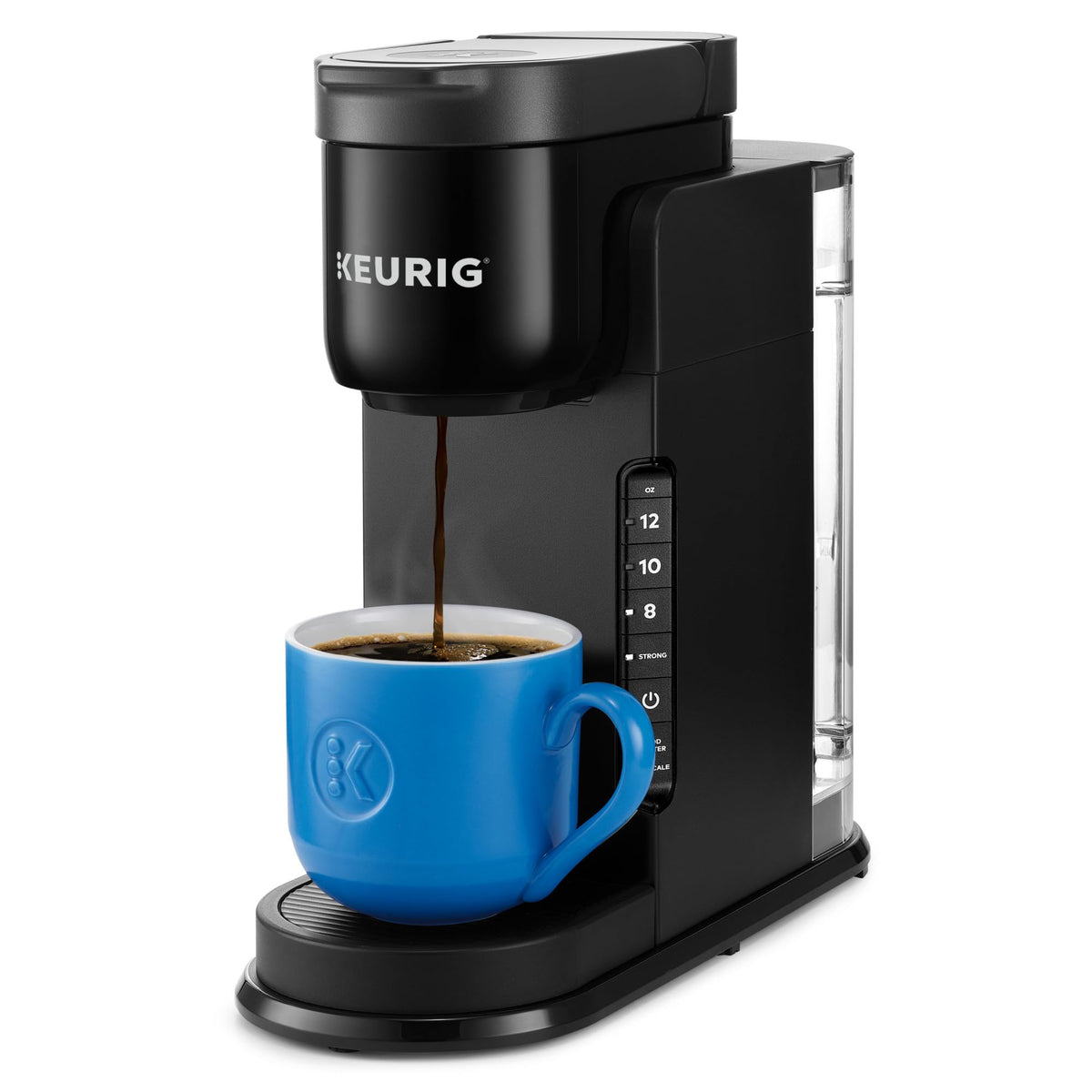 Keurig K-Express Single Serve K-Cup Pod Coffee Maker, 3 Brew Sizes, Strong Button Feature, 42oz Removable Reservoir, Evergreen